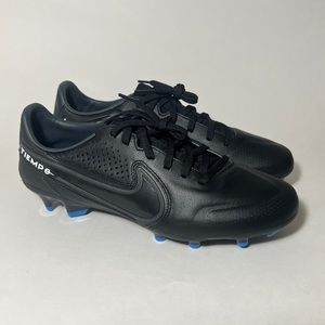 NEW Nike Tiempo Legend Pro FG Low Black Dark Smoke Grey Soccer Cleats
